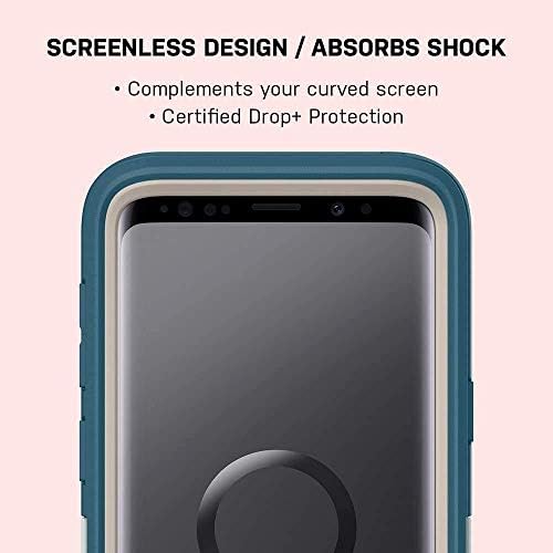 OtterBox Defender Serisi Sağlam Kılıf ve Kılıf Samsung Galaxy S9 (SADECE) Perakende Ambalaj - Siyah - Mikrobiyal Savunma