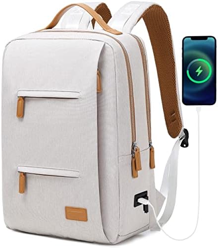 Akıllı Dizüstü Sırt Çantaları 15.6 inç Kadın erkek iş seyahat haftasonu için USB şarj portu ve ıslak cep ile sırt