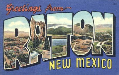 Raton, New Mexico Kartpostalı