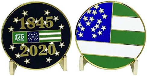 DL8-16 NYPD 175th Yıldönümü Mücadelesi Coin New York Polis Departmanı Bayrağı 1845-2020 Takdir Parası