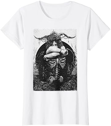 Gizli Gotik Koyu Şeytani Kutsal Olmayan Büyücülük Grunge Emo Goth Tişört