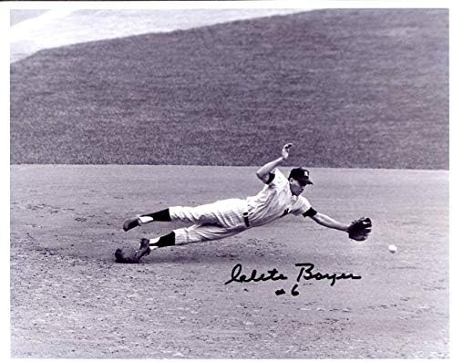 Clete Boyer (1961 Yankees D. 2007) İmzalı / Orijinal İmzalı 8x10 Aksiyon-fotoğraflı 6 Yazıtlı