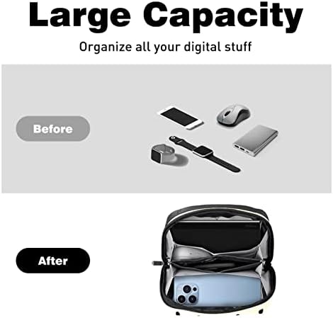 Elektronik Organizatör Küçük Seyahat kablo düzenleyici Çantası Sabit Diskler, Kablolar, Şarj Cihazı, USB, SD Kart,
