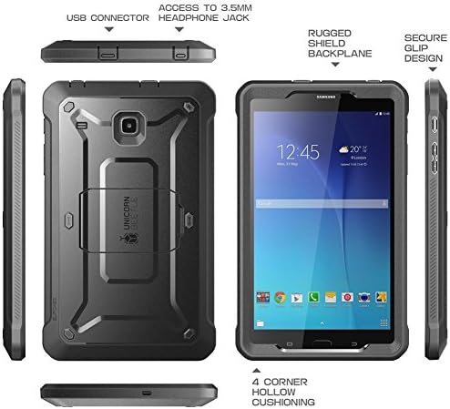 SUPCASE Unicorn Beetle Pro Serisi Kılıf Galaxy Tab E 8.0 için Tasarlanmış, tam vücut Hibrid Koruyucu Kılıf için Ekran