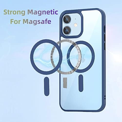 nıyotıly Temizle Manyetik Telefon Kılıfı için iPhone 12/iPhone 12 Pro 6.1 inç MagSafe Kablosuz Şarj ile Uyumlu Sert