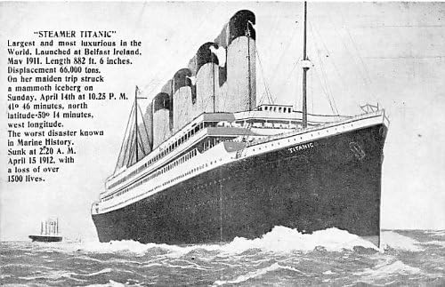 Titanik Gemi Gemileri Kartpostal Kartpostalları