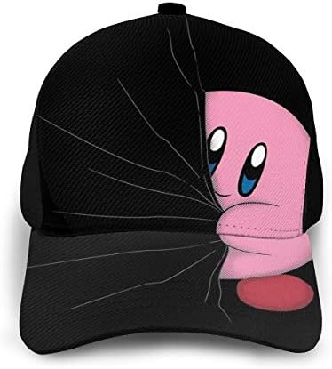 KEEHUA Kirby'yi Sakladı! Unisex klasik şapka erkekler kadınlar ayarlanabilir beyzbol şapkası siyah
