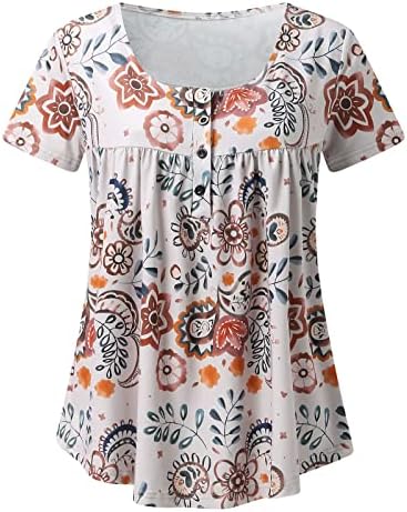 Kısa Kollu Tee Kadın Yaz Sonbahar 2023 Elbise Crewneck Grafik Rahat Pilili Bluz T Shirt Bayan XP XP