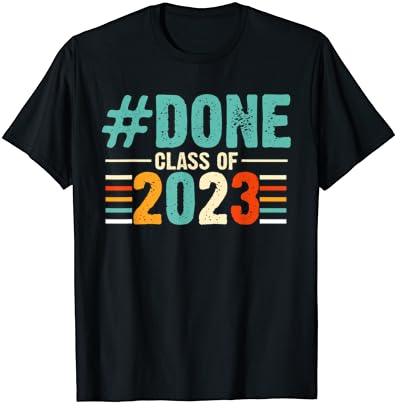 Bitti Sınıf 2023 Ben çok bitti Komik Kıdemli Mezuniyet T-Shirt