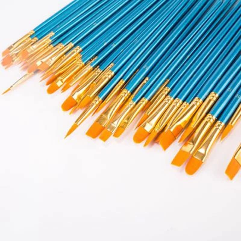 WENLİİ Detay Fırça Seti Sentetik Kısa Saplı Fırça resim fırçası Malzemeleri Suluboya Yağlı Boya Fırçası Seti