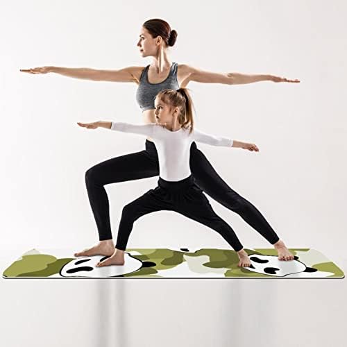 6mm Ekstra Kalın Yoga Mat, Panda Ayı Baskı Çevre Dostu TPE egzersiz matları Pilates Mat Yoga, Egzersiz, Çekirdek Fitness