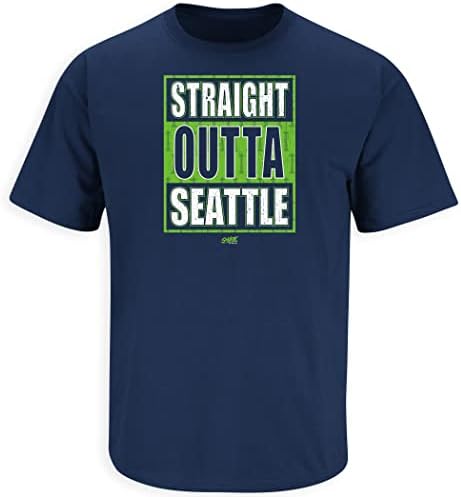SMACK GİYİM Seattle Futbol Taraftarları HAKKINDA KONUŞUYOR. Seattle'dan Düz Gömlek (SM-5XL)
