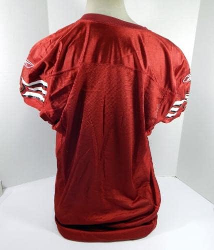 2003 San Francisco 49ers Boş Oyun Verilmiş Kırmızı Forma 52 DP34676 - İmzasız NFL Oyunu Kullanılmış Formalar