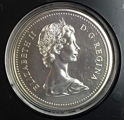 1974 CA Kanada Winnipeg Gümüş Dolar Orijinal Kutusunda 1 $ Numune
