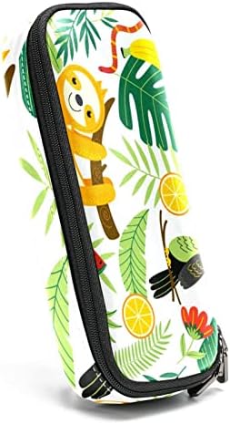 TBOUOBT Makyaj Çantası Seyahat Kozmetik Çantası Kılıfı Çanta Çanta ile Fermuar, Karikatür Lazu Papağan Tropikal Orman