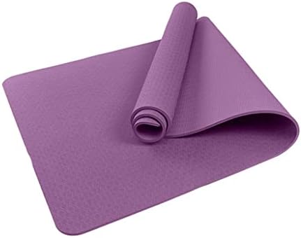 TOTOU Acemi 8mm Yoga Mat Düz Renk TPE Fitness Pilates Kat Egzersiz Pedleri (Renk: A)